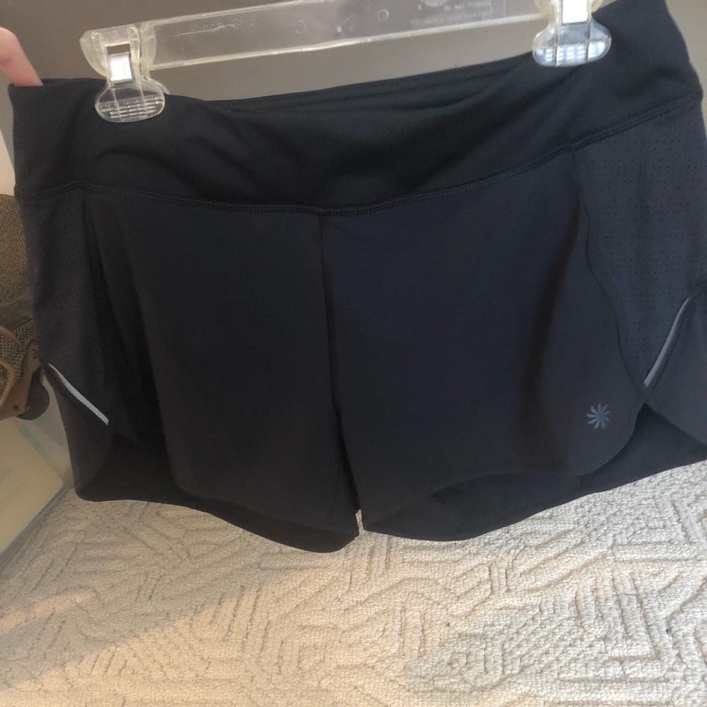 Athleta black running shorts